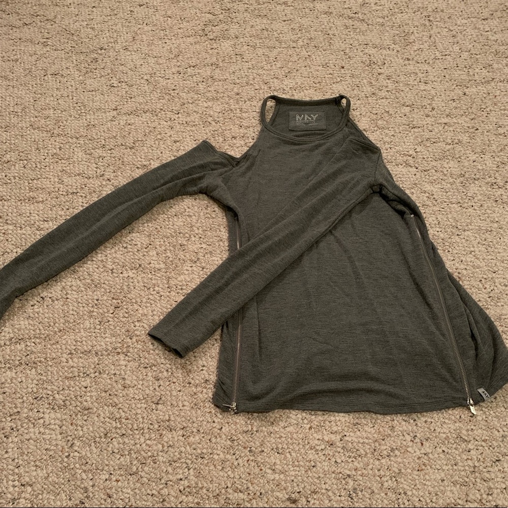 Marc Jacobs N.Y. Cold Shoulder Long Sleeve Top